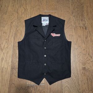 Schaefer Outfitter 705 Men's Black Canvas Ranger Vest Size Medium Made In USA